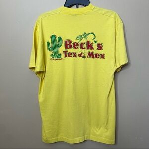 VTG Beck's Tex Mex Single Stitch Size Large T-Shirt